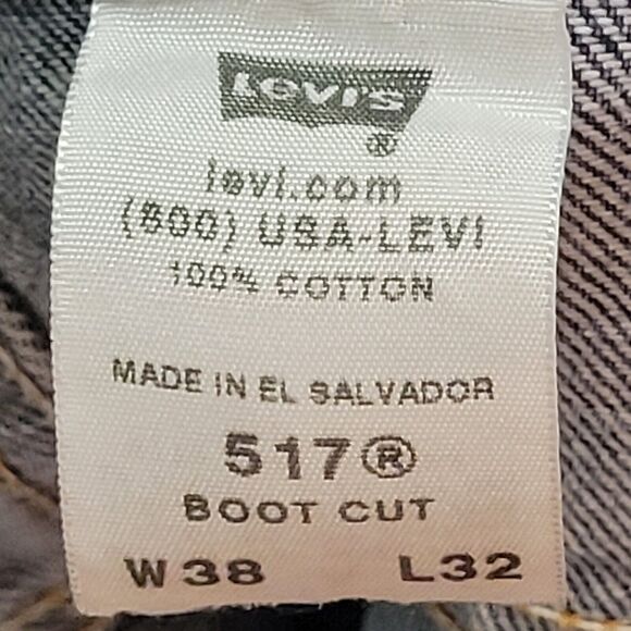 Vtg Levis 517 Jeans Mens 38x32 Actual Sz 36Wx30.5L Blue Bootcut Medium W… - Picture 13 of 13